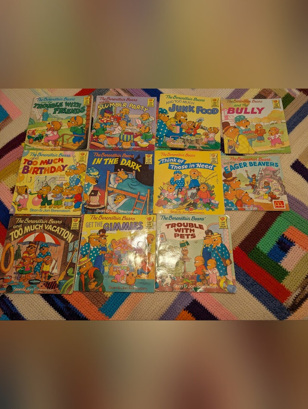 Vintage Berenstain Bears First Time Books Lot of 11 Kids Books 80s 90s